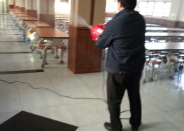 학교 식당 u l v 소독