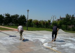 현충탑.청소.소독.